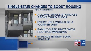 Single-stair changes to boost housing