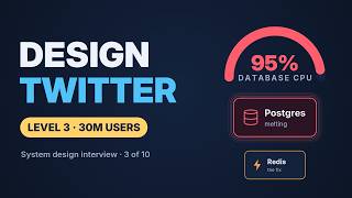 Design Twitter: The Database Is Melting | System Design Interview, Level 3