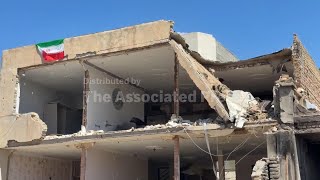 Destruction in Fardis following attack in March