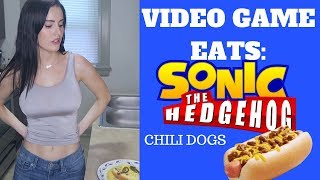 Video Game Eats Chili Dogs
