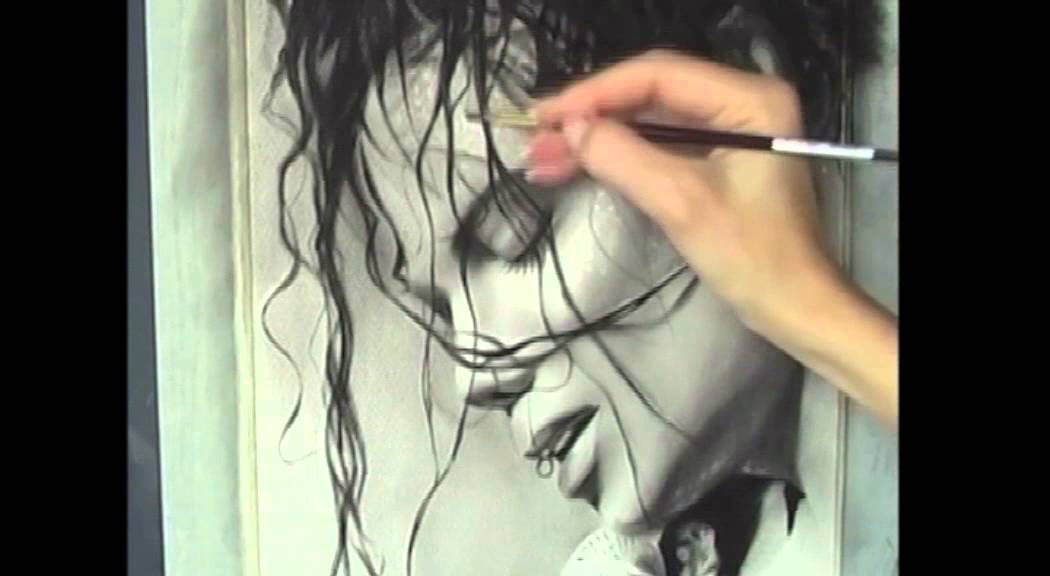 Speed drawing portrait of Michael Jackson. How to draw portrait.You ...