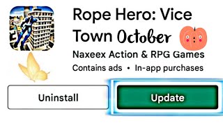 Rope Hero Vice Town October Update Launched 🔥 | Rope Hero Vice Town 6.9.6 UPDATE #ropehero screenshot 4