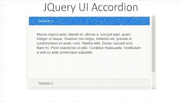 JQuery UI Simple Accordion Example