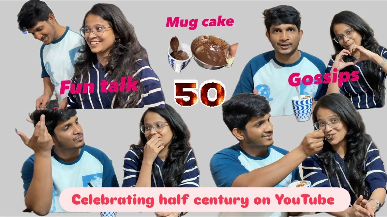 Celebrating half century on YouTube🥳| Sumit ne banaya mugcake| bohot saari gossips🤪