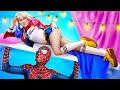 Superheroes Build a Bunk Bed/ 24 Hours Secret Rooms Challenge