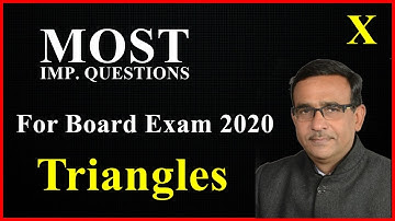 Important Question for board Exam 2020 Triangles class 10 maths