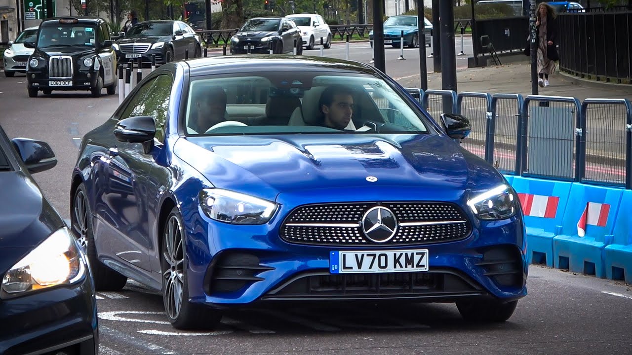 New 21 Mercedes E 300 Coupe Spotted In London Youtube