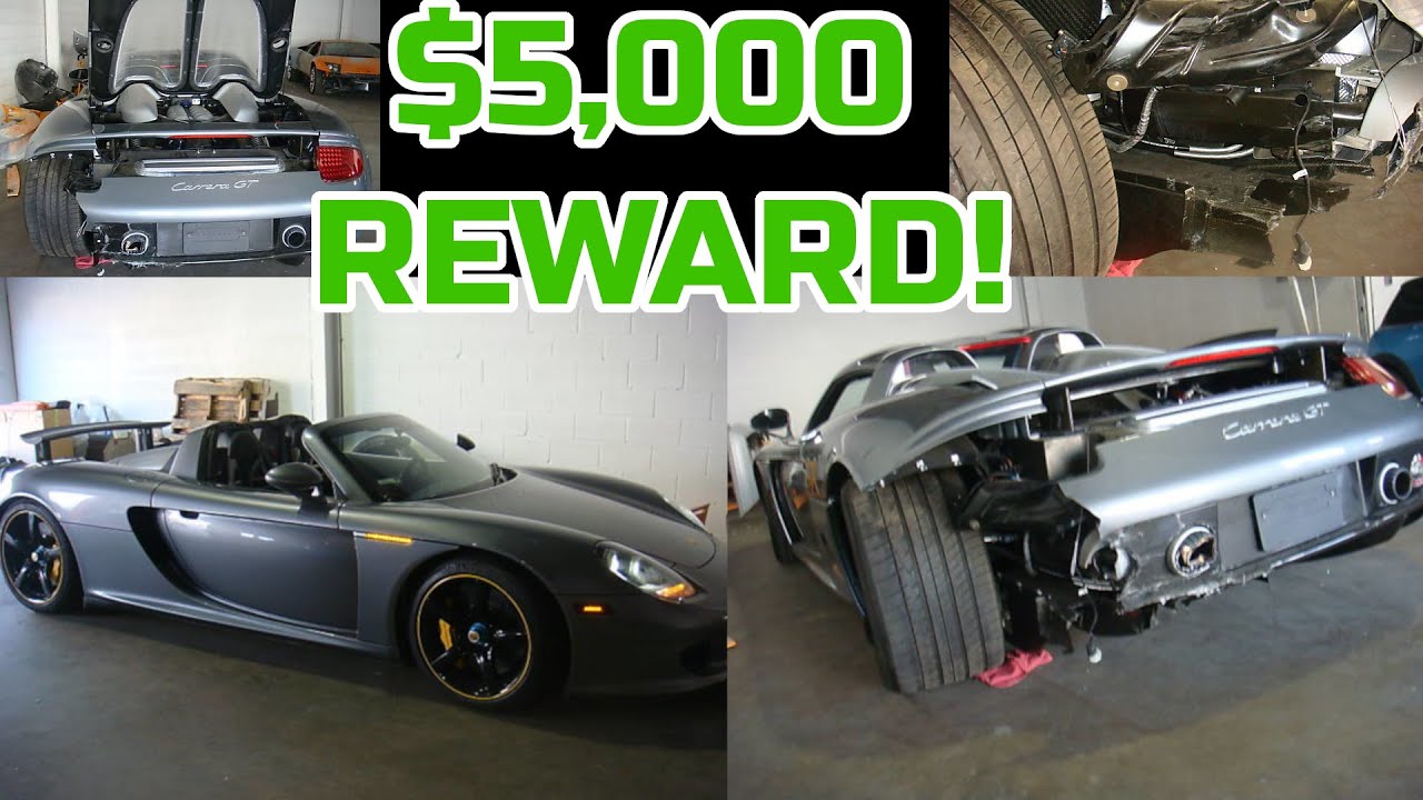 HELP US FIND this WRECKED PORSCHE CARRERA GT & get PAID $5,000 - YouTube