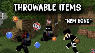 Throwable items | Ném bóng | Minecraft PE/Bedrock