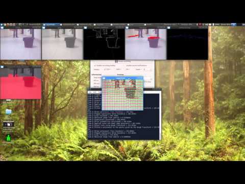 Binary floor segmentation through Hough-transform horizon line search - Test #1