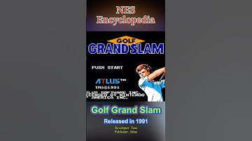 Golf Grand Slam - Released 1991 - NES Encyclopedia #NESencyclopedia #nes #retrogaming #retro