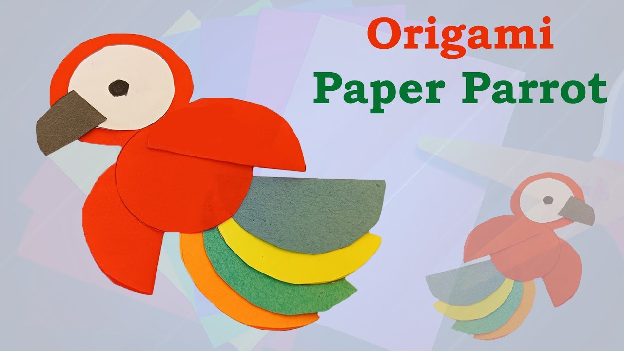 Origami Paper Parrot || How to make paper bird || Fatimah crafts || origami crafts
