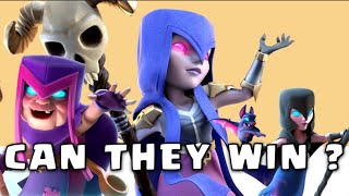 Can Trio Witch Win in Infinity Elixir Battle  #clashroyale