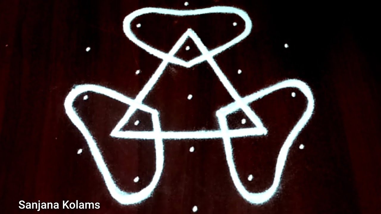 🌺5*3 Dot🌺 Easy Simple Beautiful and🌺Traditional KambiKolam🌺 Friday and Festival Rangoli