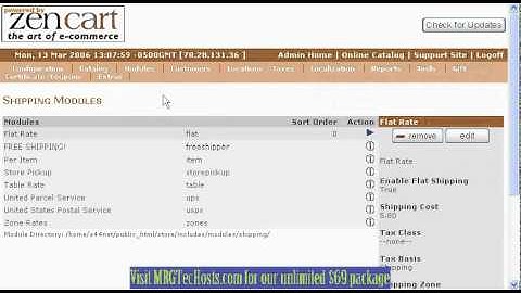 zencart admin shipping 1