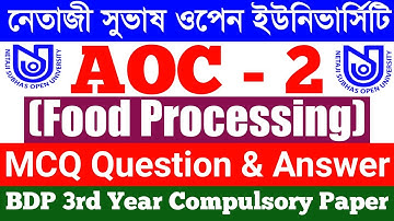 BDP AOC - 2 Question Bank Answer | AOC - 2 MCQ Question Bank Answer | bdp mcq question & answer |