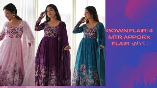 "Exquisite Elegance Unveiled: Anarkali Gown in Heavy Pure Soft Organza Silk Print" #anarchy #viral screenshot 4