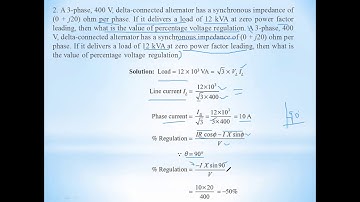 SYNCHRONOUS GENERATOR PART 2