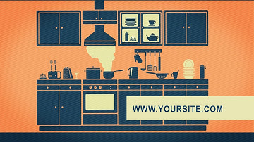 358  - Soul Kitchen cooking chef food restaurant Logo reveal animation Intro opening