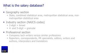 Understand the Importance of the STC Salary Database