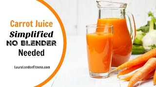 You know eating carrots are good for you. carrot juice is an easy way
to get a lot of beta carotene in your diet. but who wants pull out the
juicer all th...