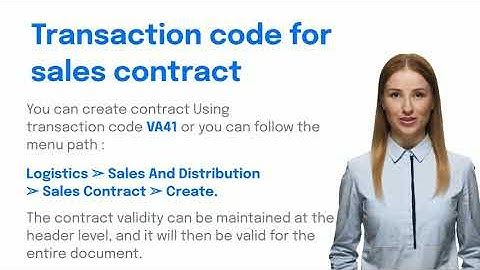 Sales Contract processing in SAP