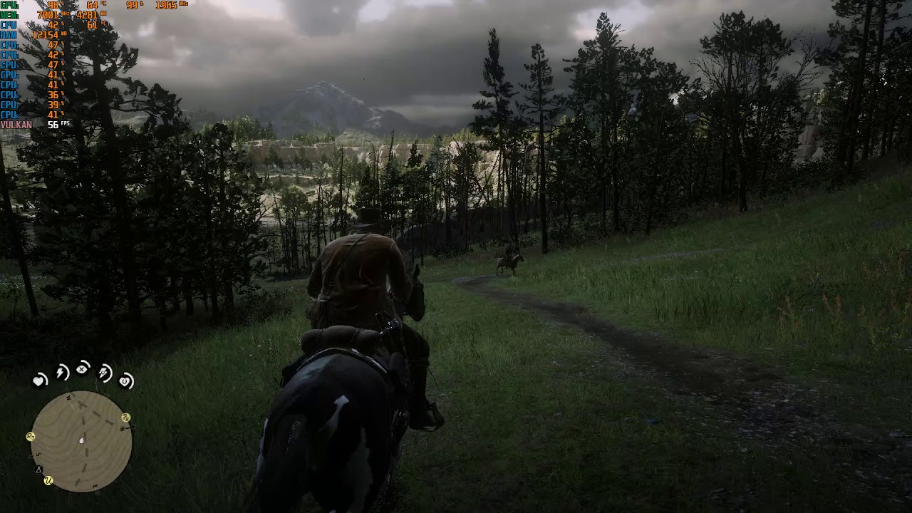 Red Dead Redemption 2 RTX 2070 Super + i7 7700k 1080p Test (442.19 driver) SSD-480 MSAA-X2