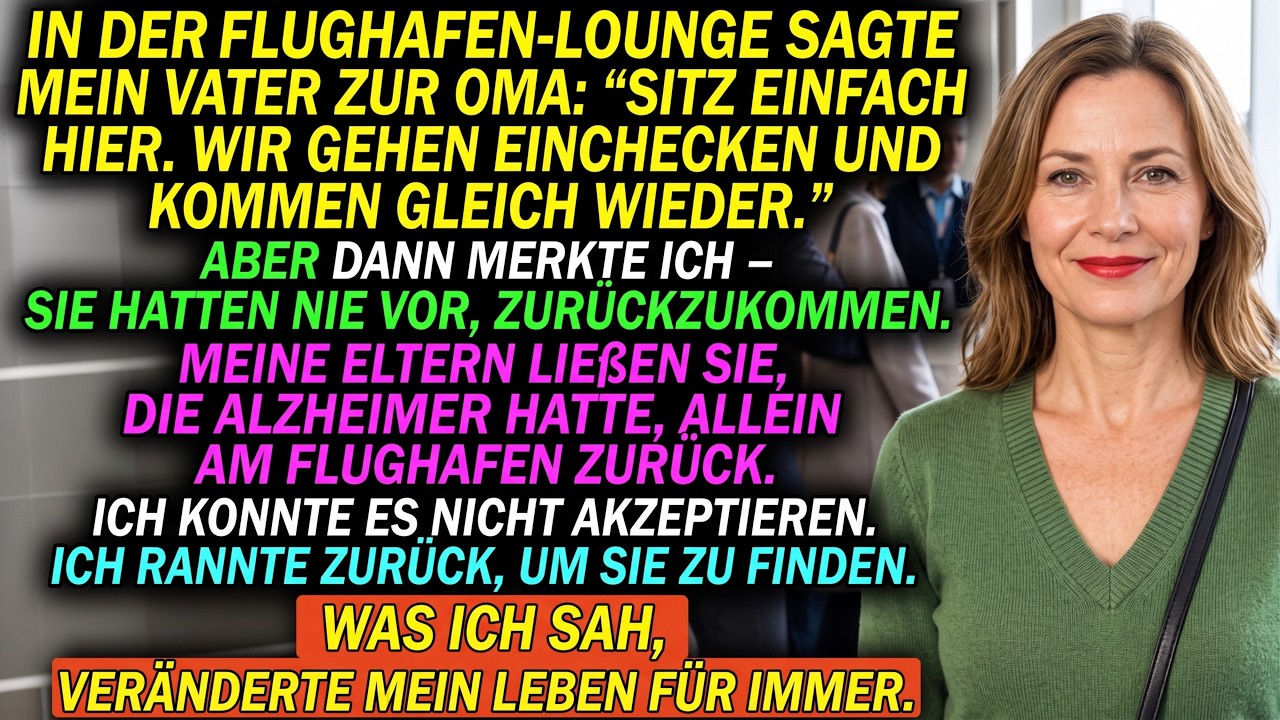 „Bleib einfach hier sitzen. Wir checken ein und kommen sofort zurück.“ Mein Vater lächelte, als er das zu meiner Großmutter sagte – einer Frau mit Alzheimer, die allein am Flughafen zurückgelassen...