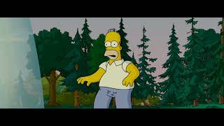 The Simpsons Movie 2009 Super Glue Homer Scene Pea Kids