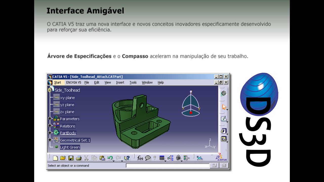 Introdução ao CATIA V5 - Interface Amigavel - Aula 2