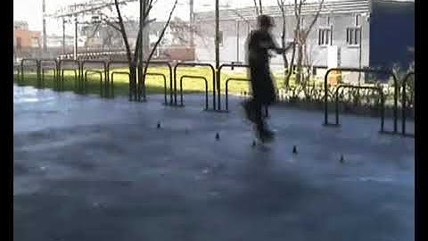 Heel Wheeling Forward   Slalom Tricks 1