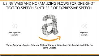 ICASSP2020 Using VAEs & Normalizing Flows for One-shot Text-To-Speech Synthesis of Expressive Speech