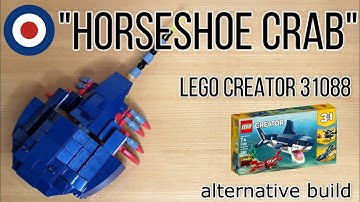 LEGO Creator 31088 Alternative build tutorial HORSESHOE CRAB、レゴクリエイター31088をカブトガニに組み替え