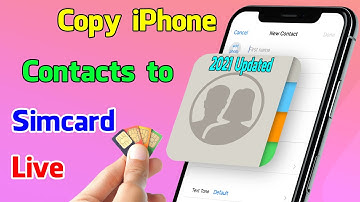 How To Copy iphone contact to sim card | updated 2021| Poudel TV