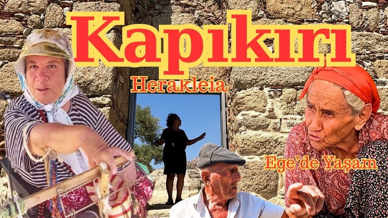 Mugla'da Göl kıyısındaki antik ķöy  