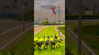 Hulk Save Spiderman From Dino