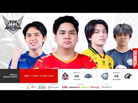 🔴 LIVE | MPL ID S13 | Regular Season | Hari 1 Minggu 5