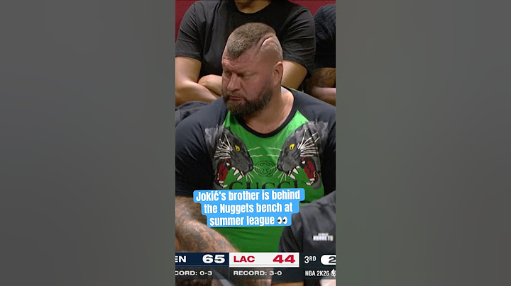 Nikola Jokić’s brother doing security even at summer league 😂😅