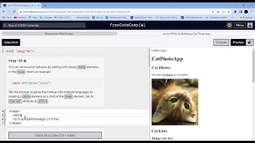 Learn HTML by Building a Cat Photo App  Step - 69 || freeCodeCamp