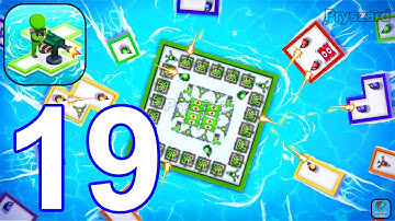 War of Rafts: Crazy Sea Battle - Gameplay Walkthrough Part 19 Raft Army Commander (Android,iOS)