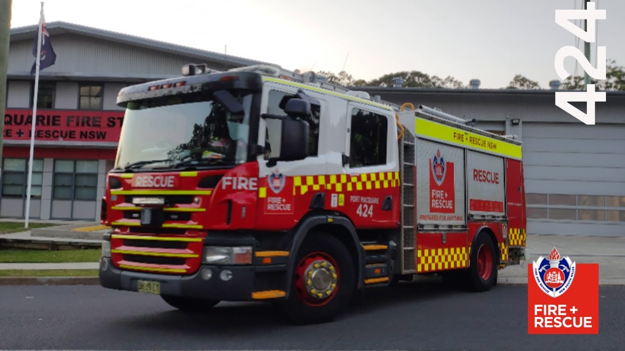 Fire + Rescue NSW | P424A Turning out - Port Macquarie 