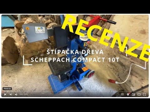 Колун гідравлічний Scheppach Compact 10t 3.5 кВт із тиском 10 тонн, видео 1