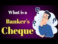 What is a Banker's Cheque? In Hindi Urdu | Banker's Cheque, Open cheque, Bearer Cheque
