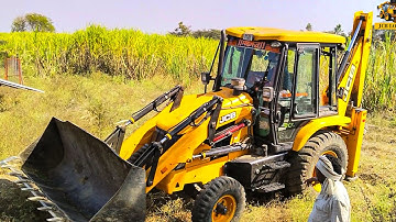 JCB Dozer Machine Pushing Soil and Leveling Land | JCB 3DX