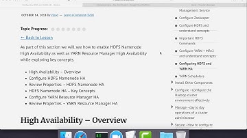 Cloudera Administration - High Availability - Introduction