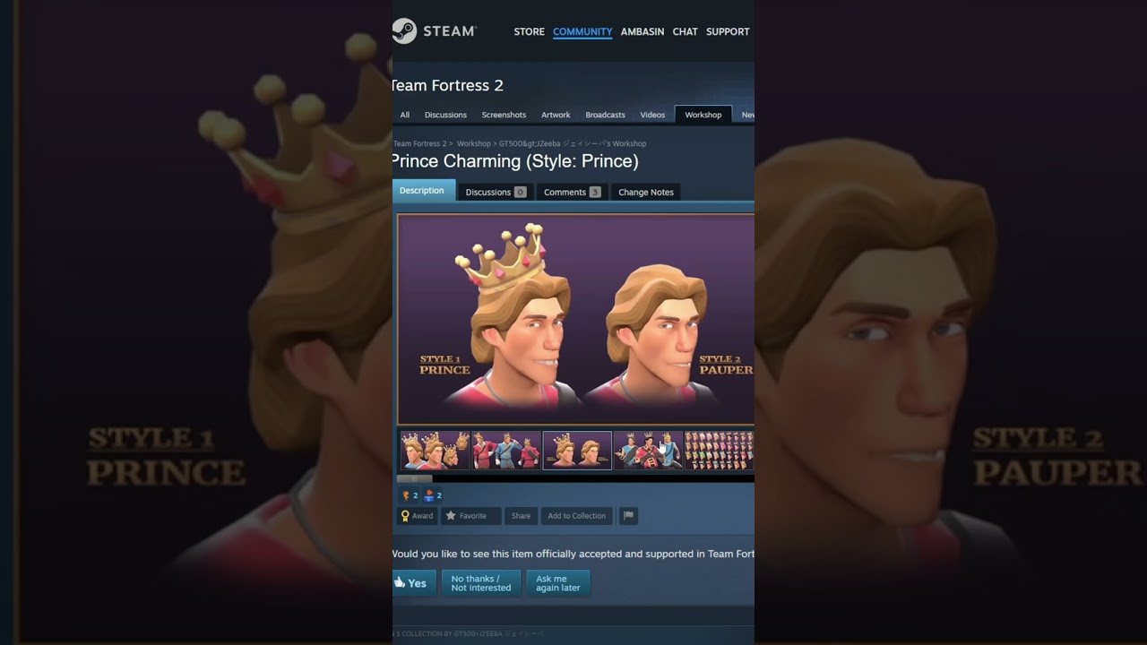 Принц Чаминг в TF2 