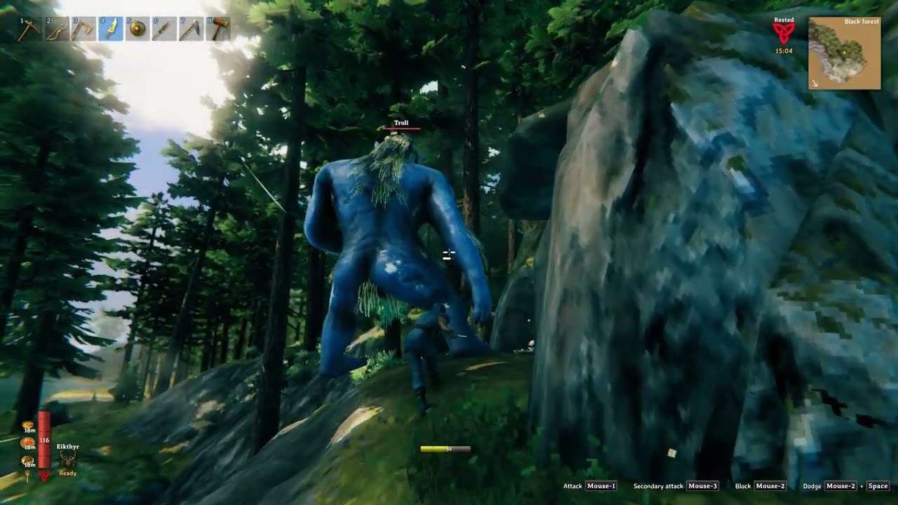 Valheim 2024 02 17   One shot Troll with Abyssal Razor