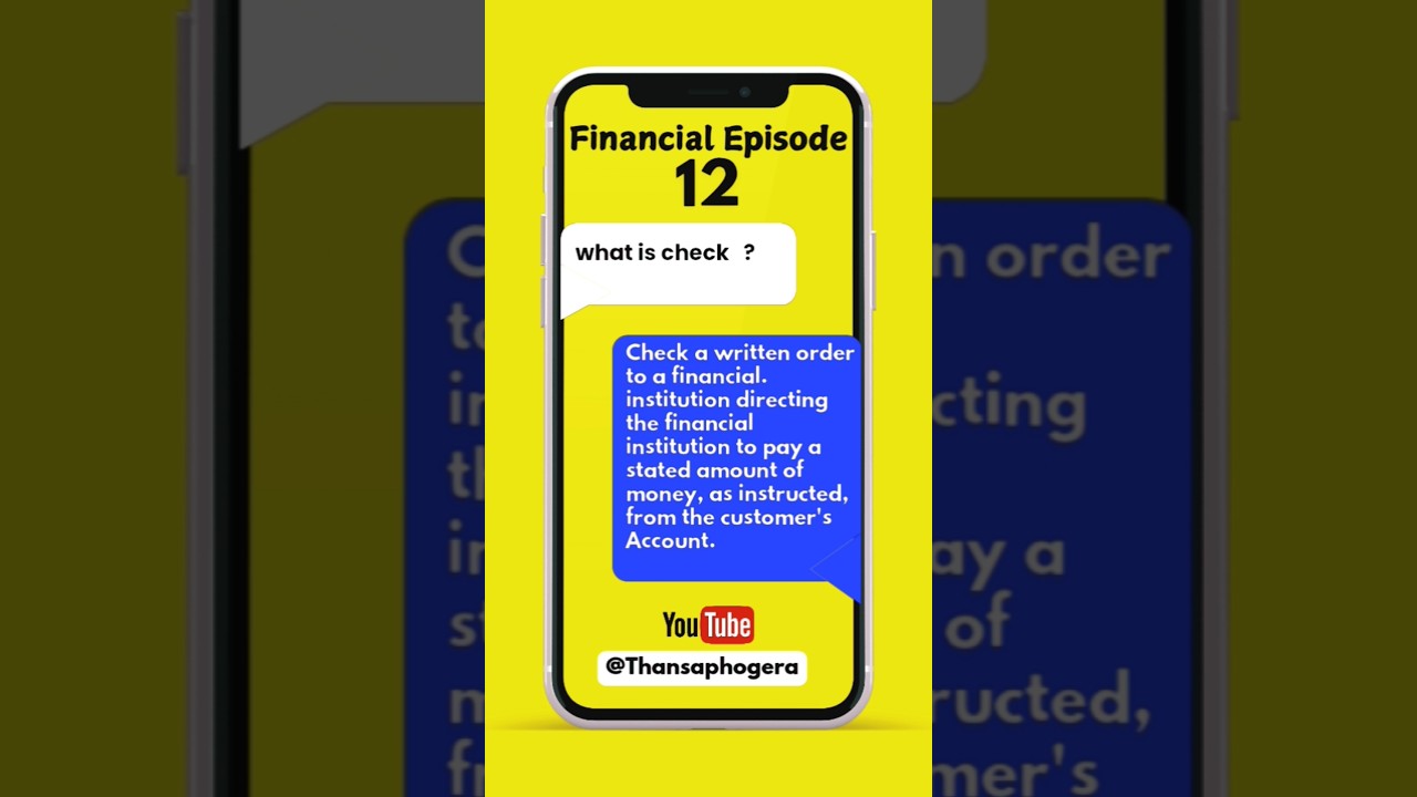 What is Check? 📈 Financial Episode 12 