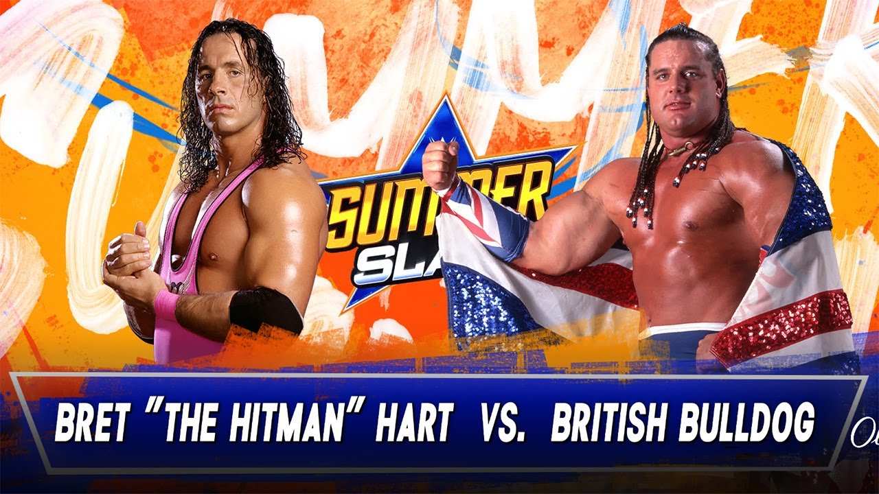 Bret Hart vs British Bulldog Classic Moments YouTube