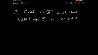 Modular Arithmetic Example 1